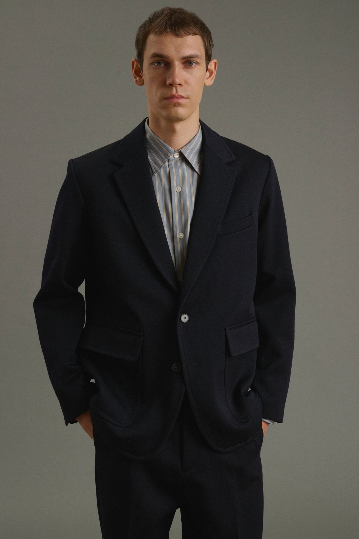Giacca Clement - Blu navy scuro - Lana - Uomo