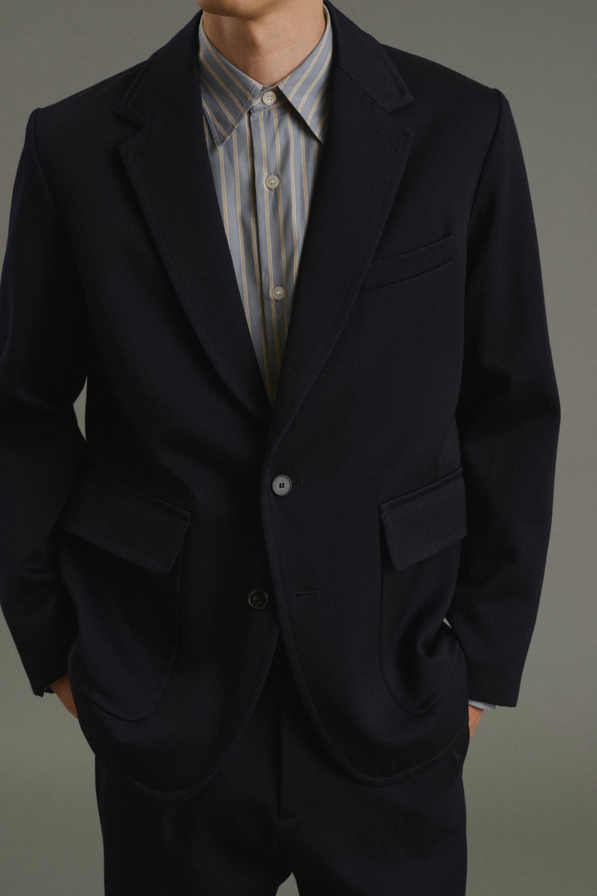 Giacca Clement - Blu navy scuro - Lana - Uomo