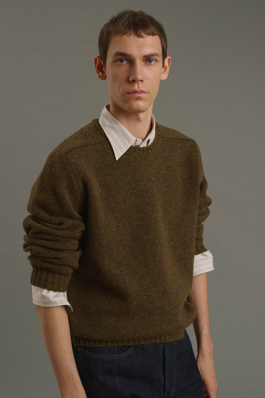 Maglione Isamu - Marrone - Lana - Uomo