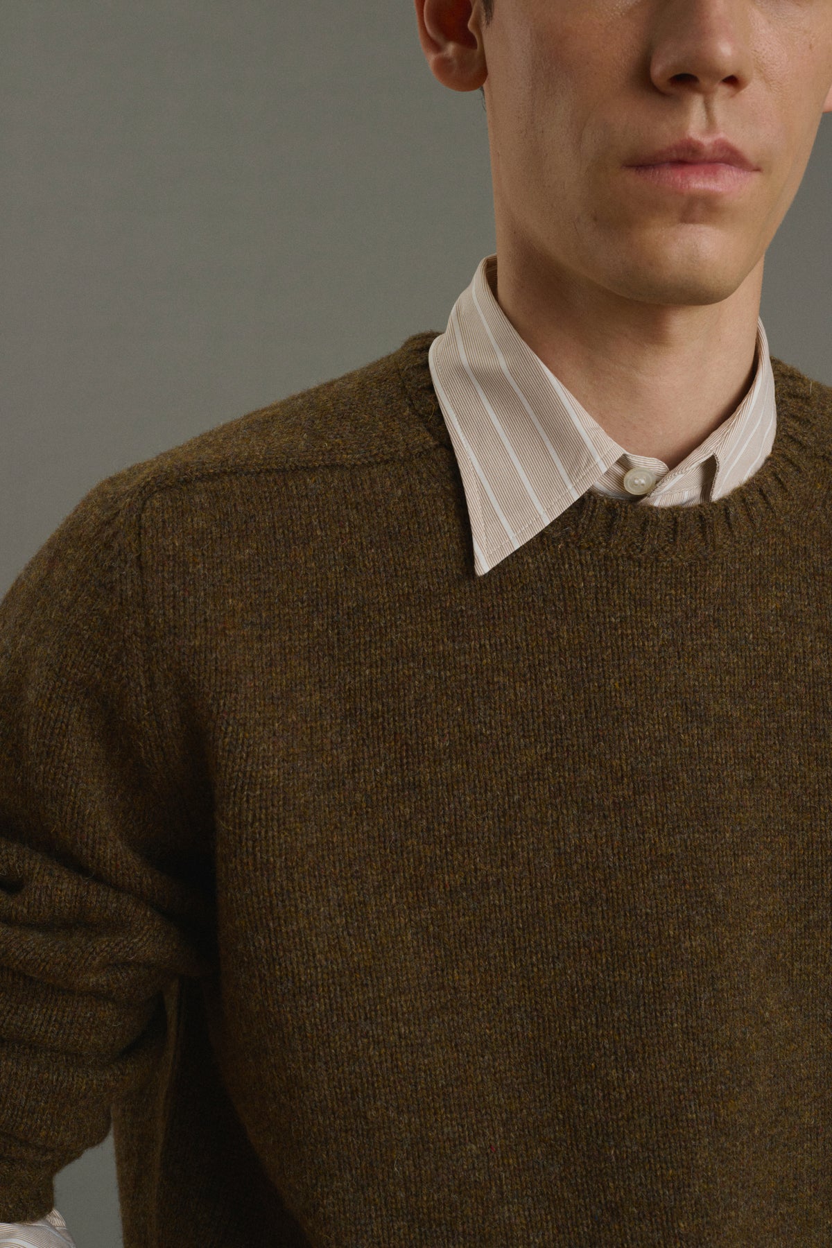 Pullover Isamu - Braun - Wolle - Herren