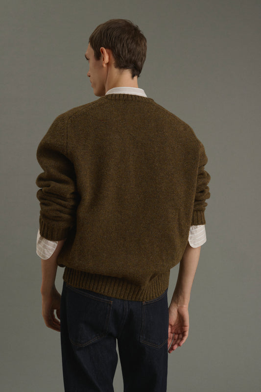 Maglione Isamu - Marrone - Lana - Uomo