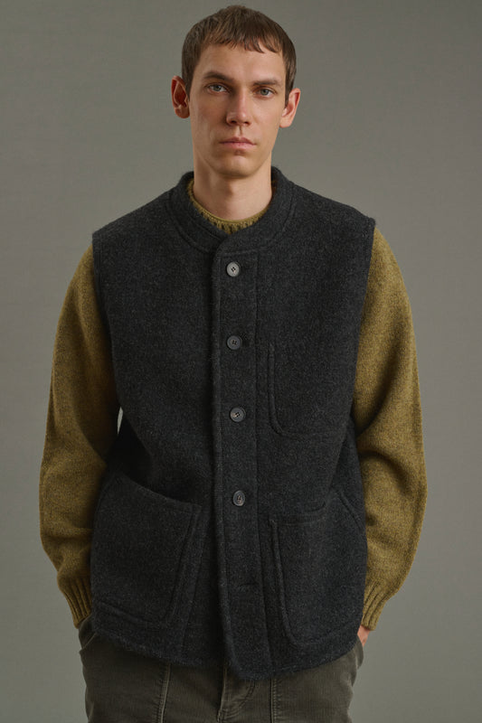 Jacke Samuel - Anthrazitgrau - Wolle - Herren
