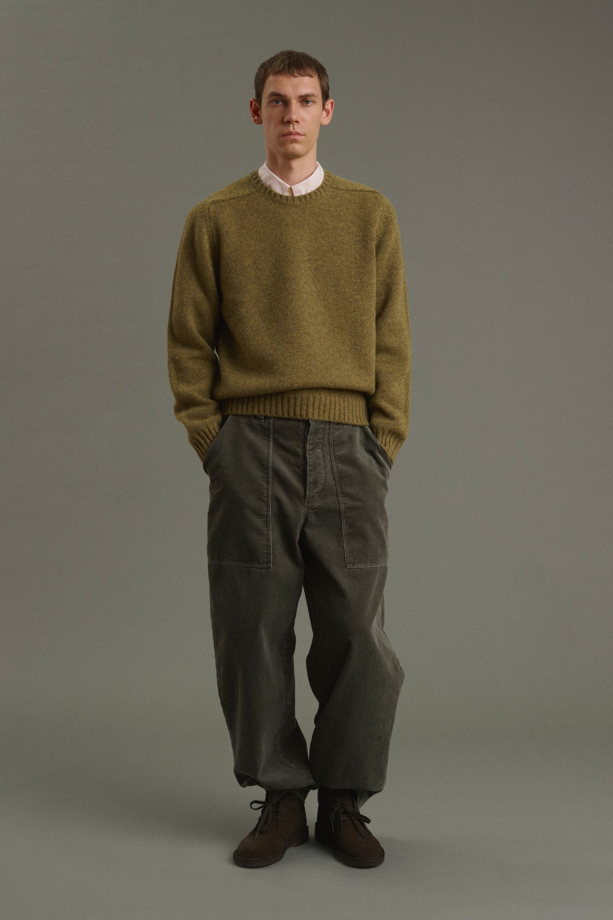 Maglione Isamu - Kaki mélange - Lana - Uomo vue 4