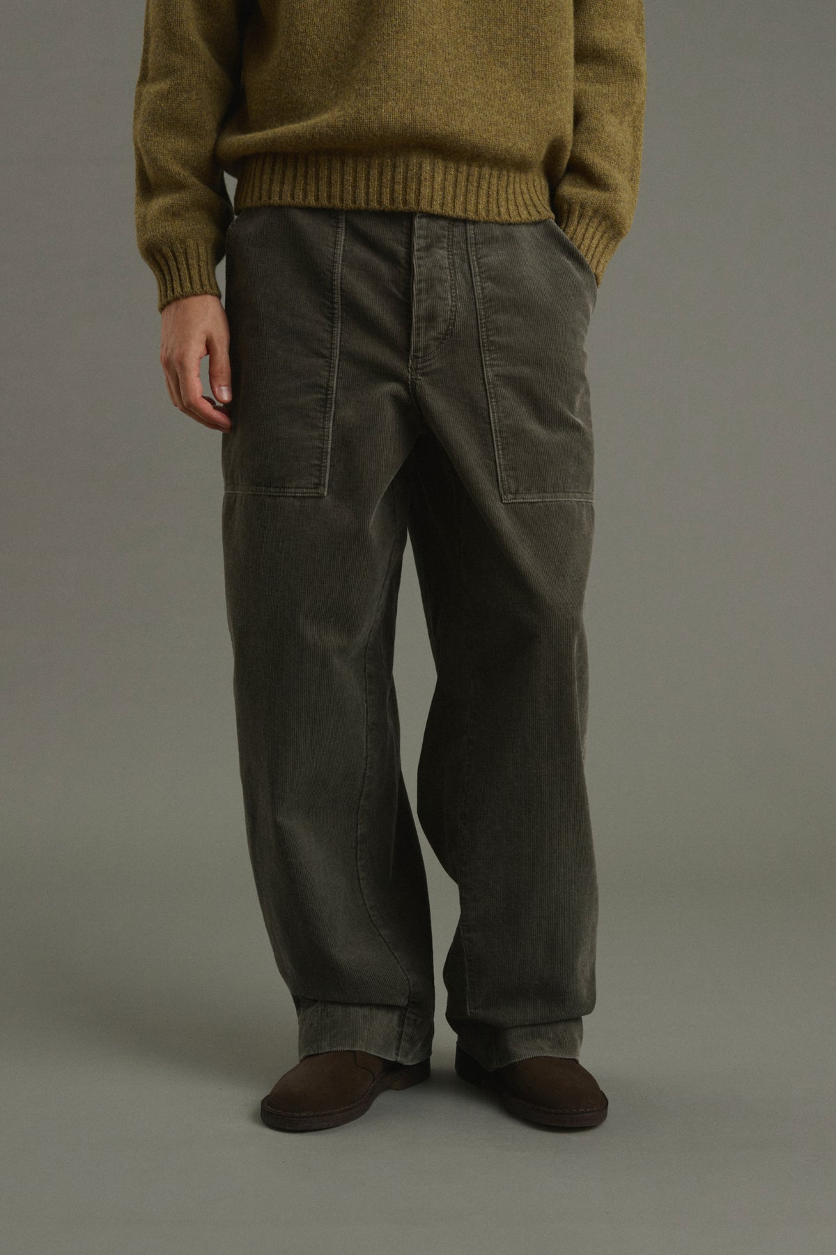 Pantaloni Kurtis - Grigio verde - Cotone - Uomo