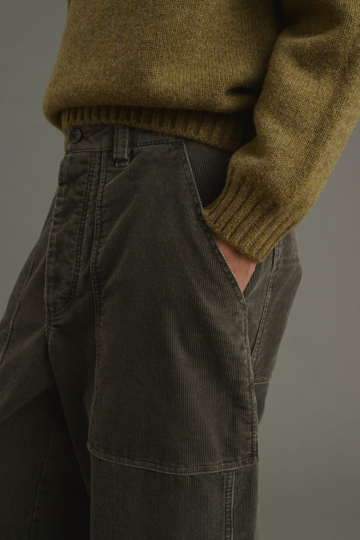 Pantaloni Kurtis - Grigio verde - Cotone - Uomo