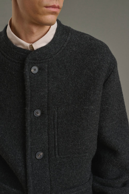 Jacke Aliocha - Anthrazitgrau - Wolle - Herren