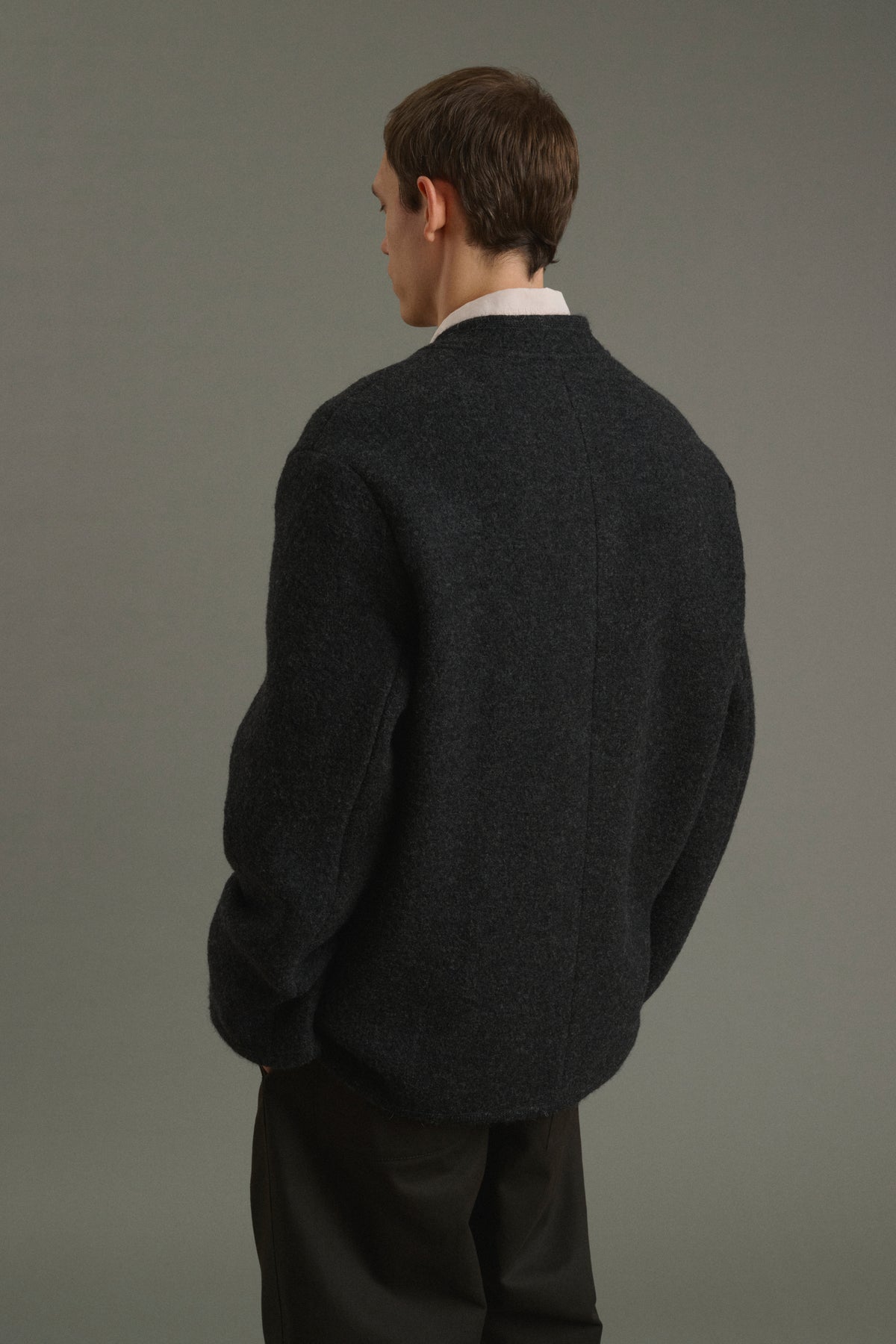Giacca Aliocha - Grigio antracite - Lana - Uomo vue 2