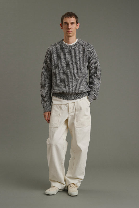 Maglione Osma - Ecrù/Antracite - Lana - Uomo