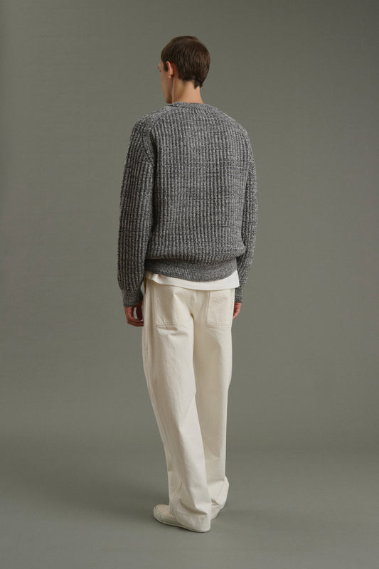 Maglione Osma - Ecrù/Antracite - Lana - Uomo