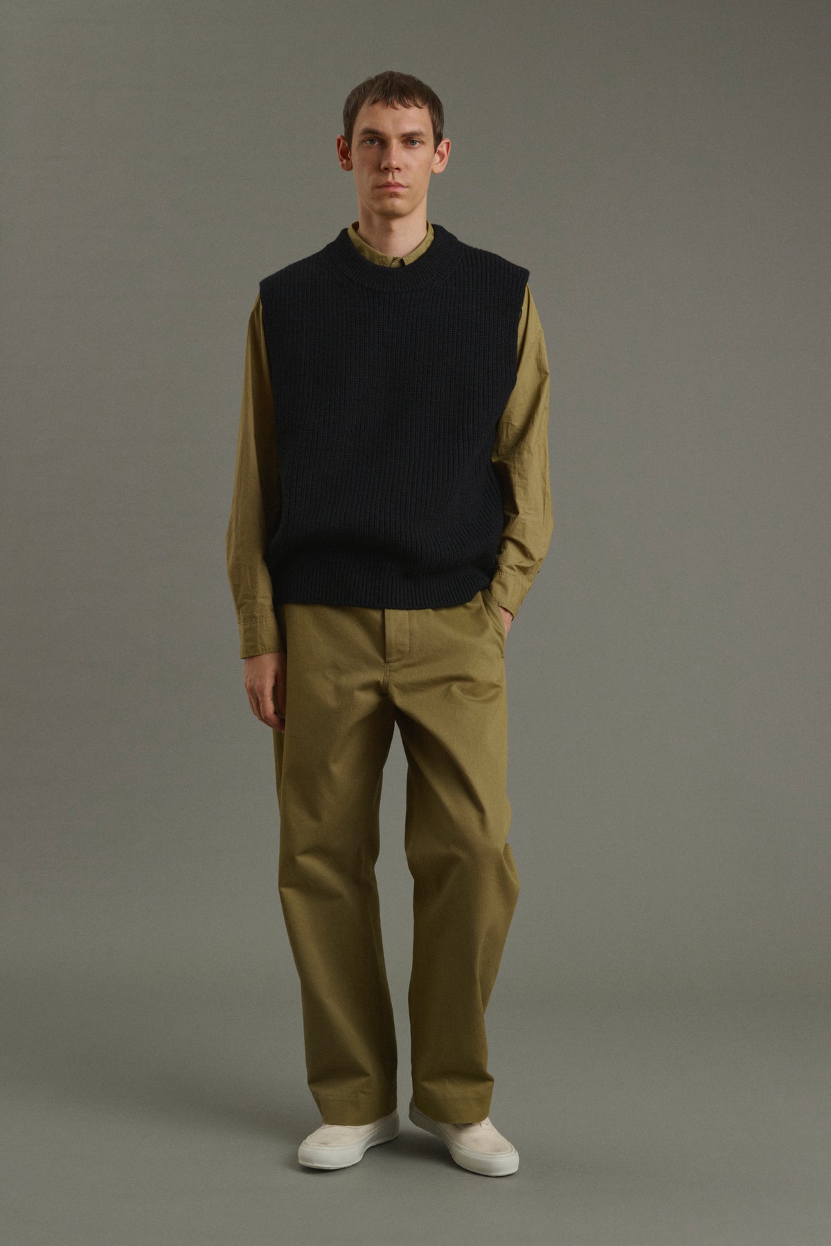 Maglione Josh - Blu navy/Nero - Lana - Uomo vue 1