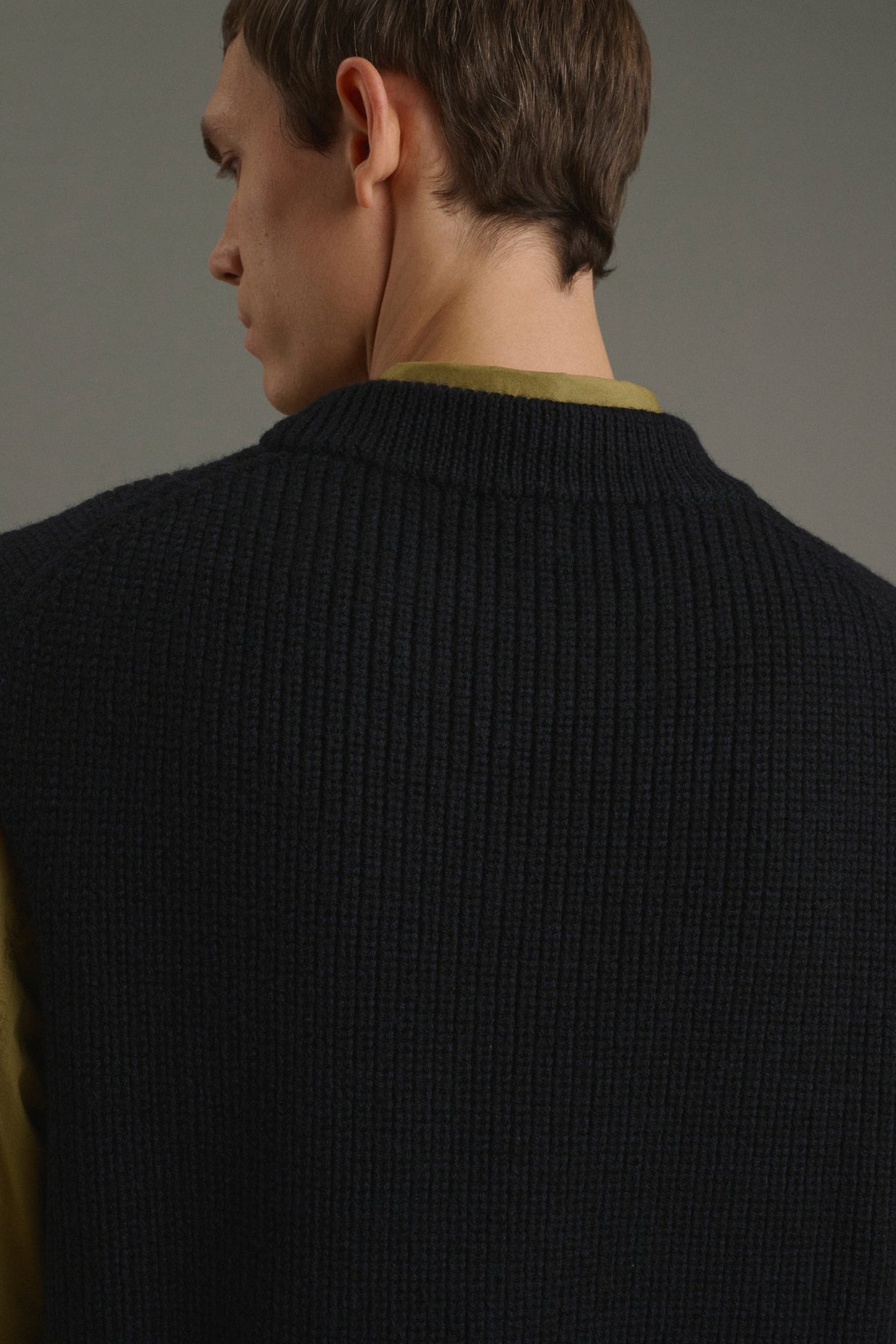 Maglione Josh - Blu navy/Nero - Lana - Uomo vue 5