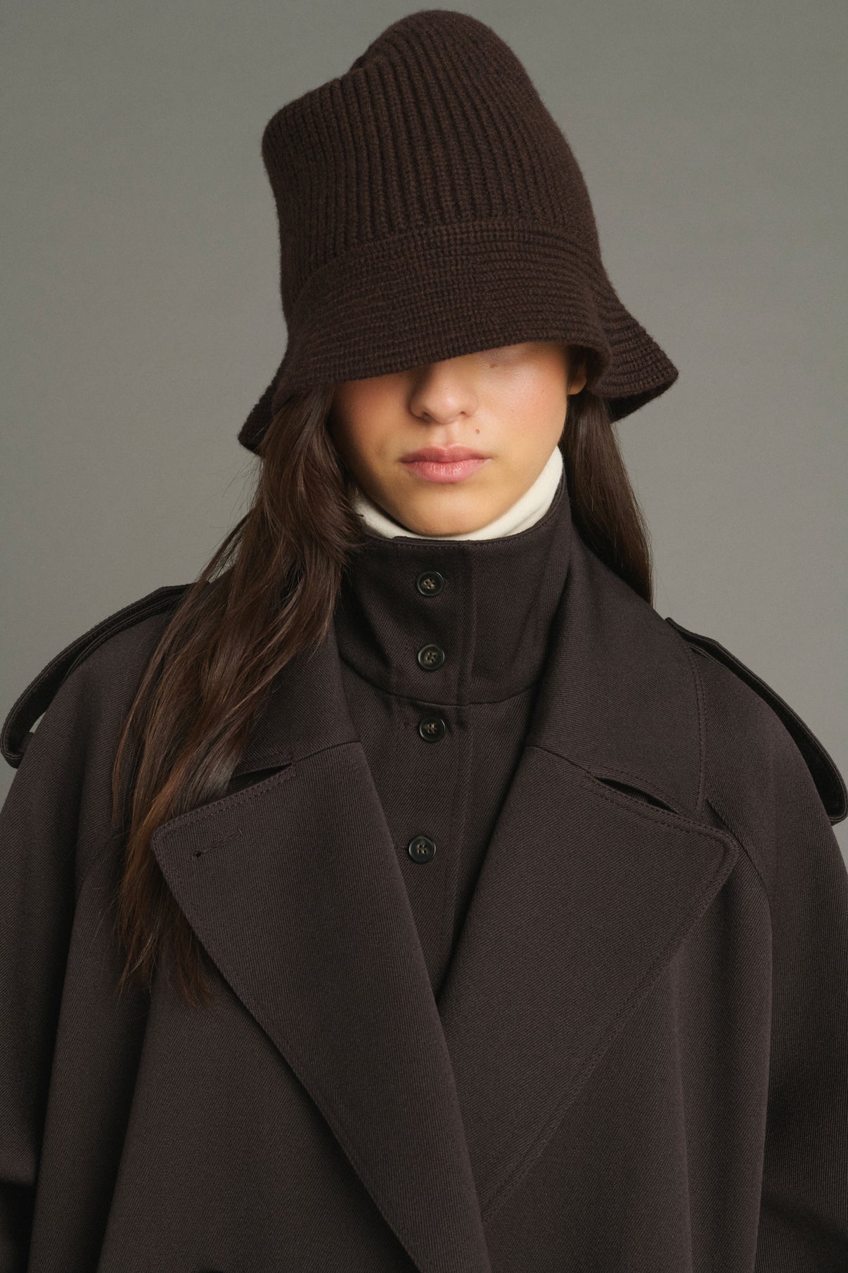 Chapeau Kendall - Marron Chiné - Laine - Femme vue 2