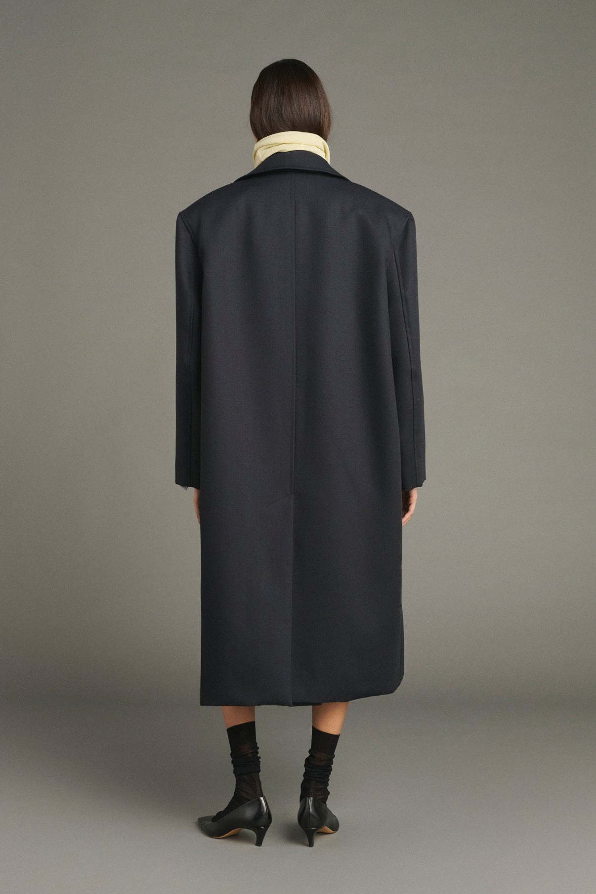 Mantel Liam – Deep Navy – Wolle – Damen vue 2