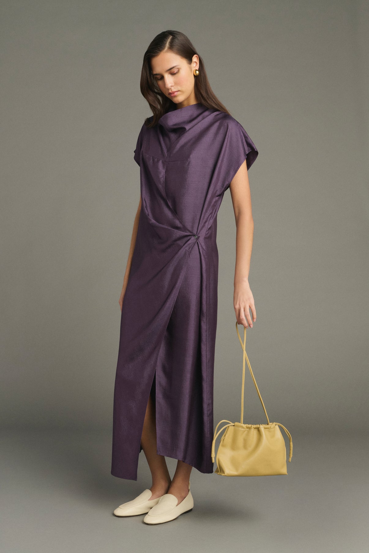 Kleid Foggia - Violett - Seide - Damen vue 1
