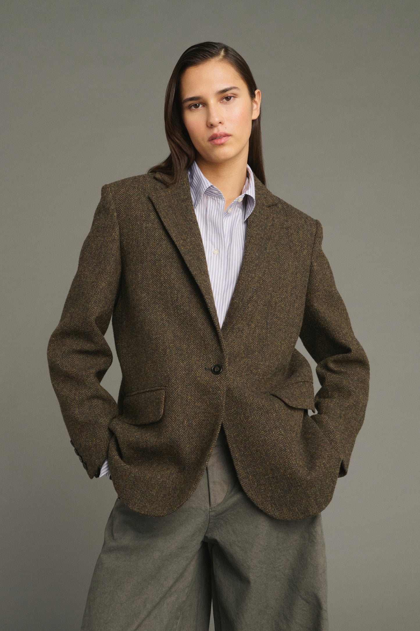 Veste Sevres - Marron/Navy - Laine - Femme