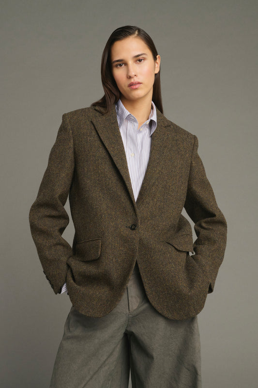 Veste Sevres - Marron/Navy - Laine - Femme