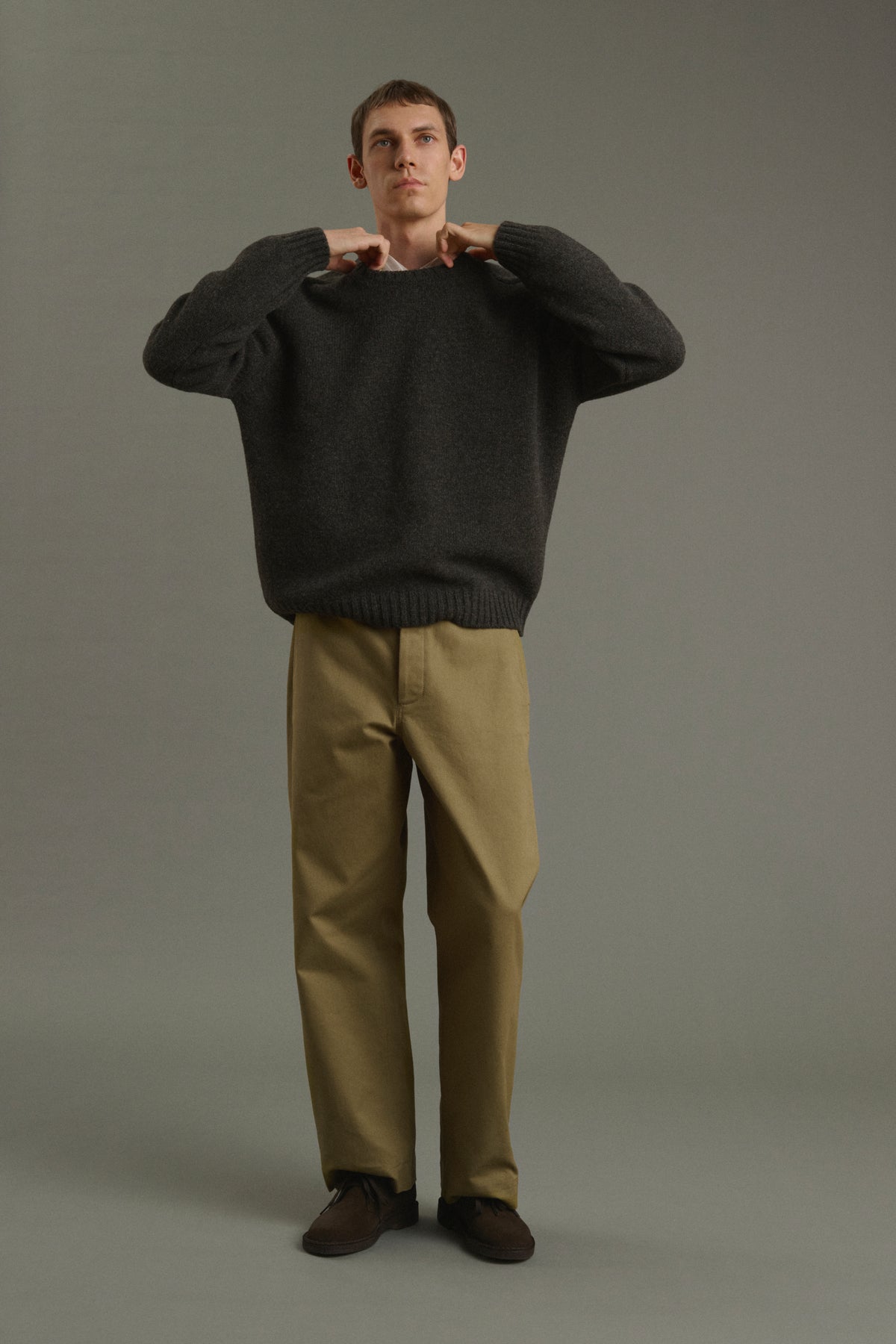 Maglione Isamu - Marrone scuro - Lana - Uomo vue 2