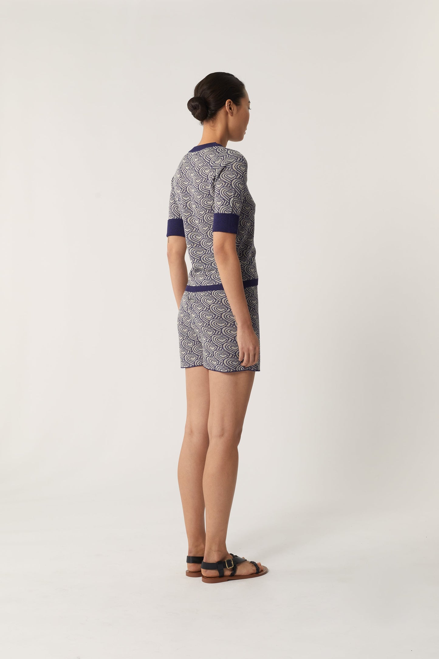 SHORT POPPY MAILLE NAVY