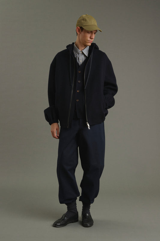 Jacke Max - Tiefes Marineblau - Doppelseitiger Stoff - Herren