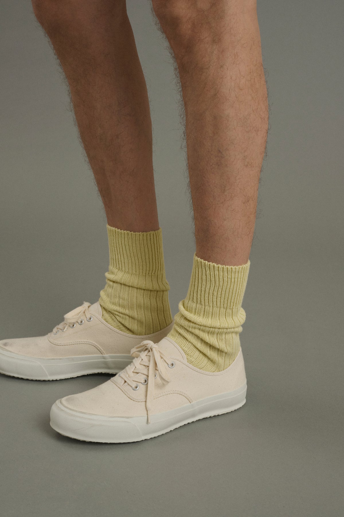 Socken Barth – Blassgelb – Baumwolle – Herren
