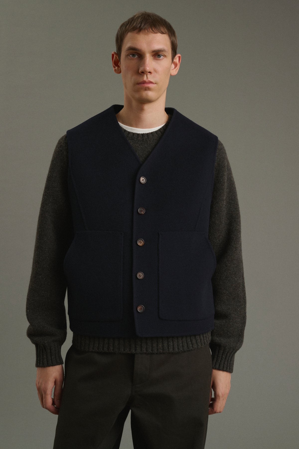 Veste Romain - Deep Navy - Double Face - Homme vue 1