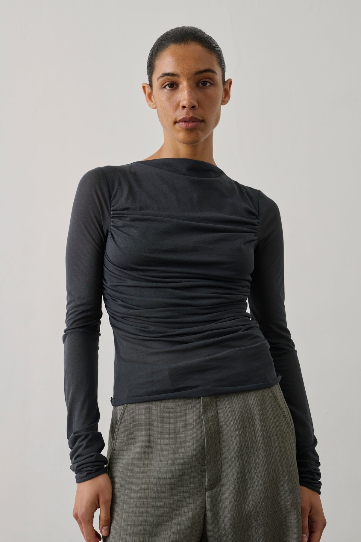 Tee-Shirt Gaia - Bleu Gris - Femme vue 1