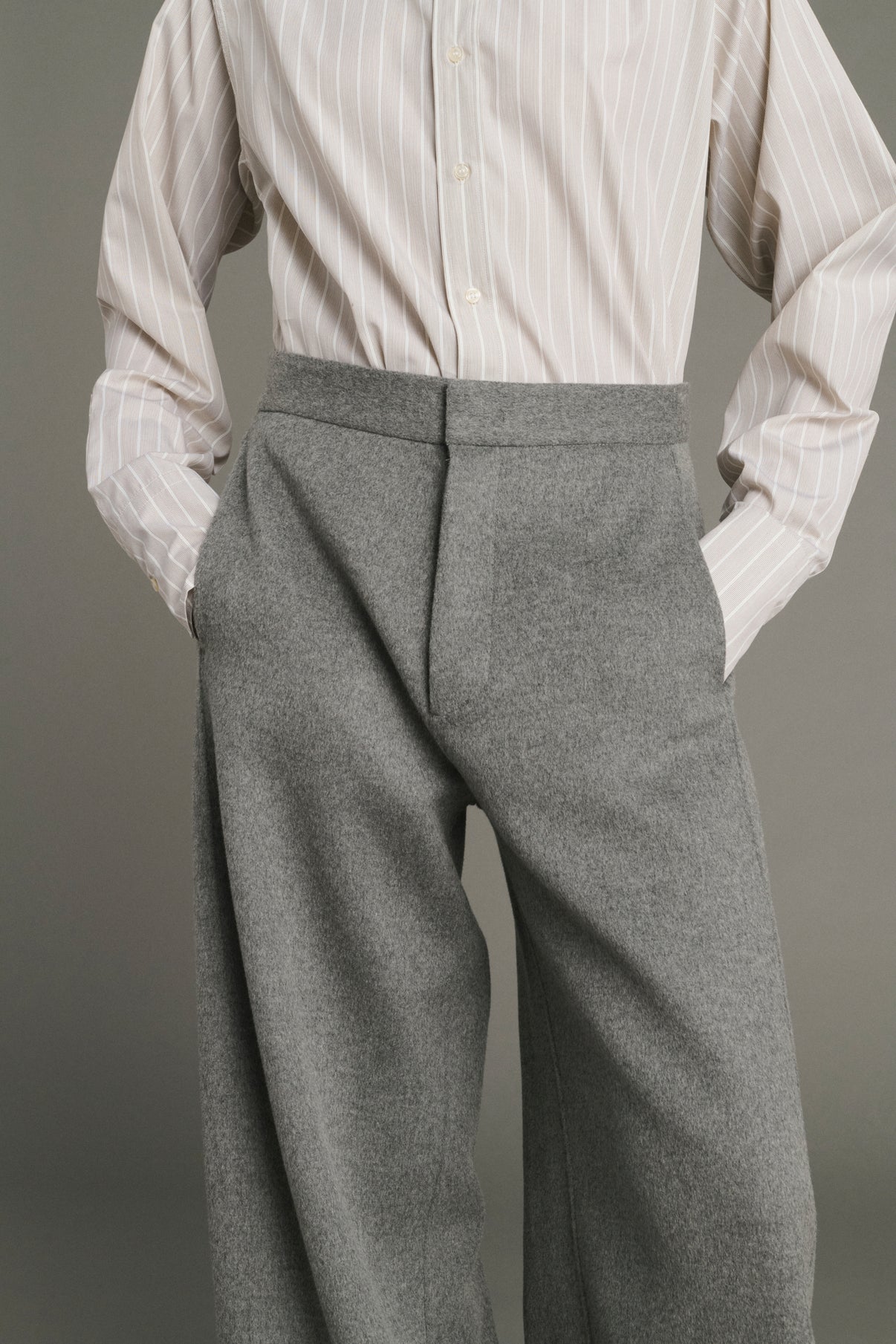 Hose Horatio – Hellgrau – Wolle – Damen vue 4