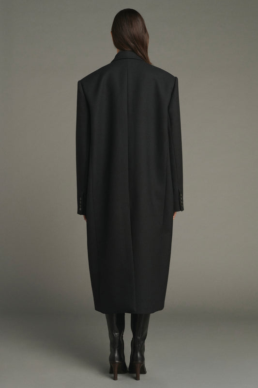 Cappotto Jim - Nero - Lana - Donna
