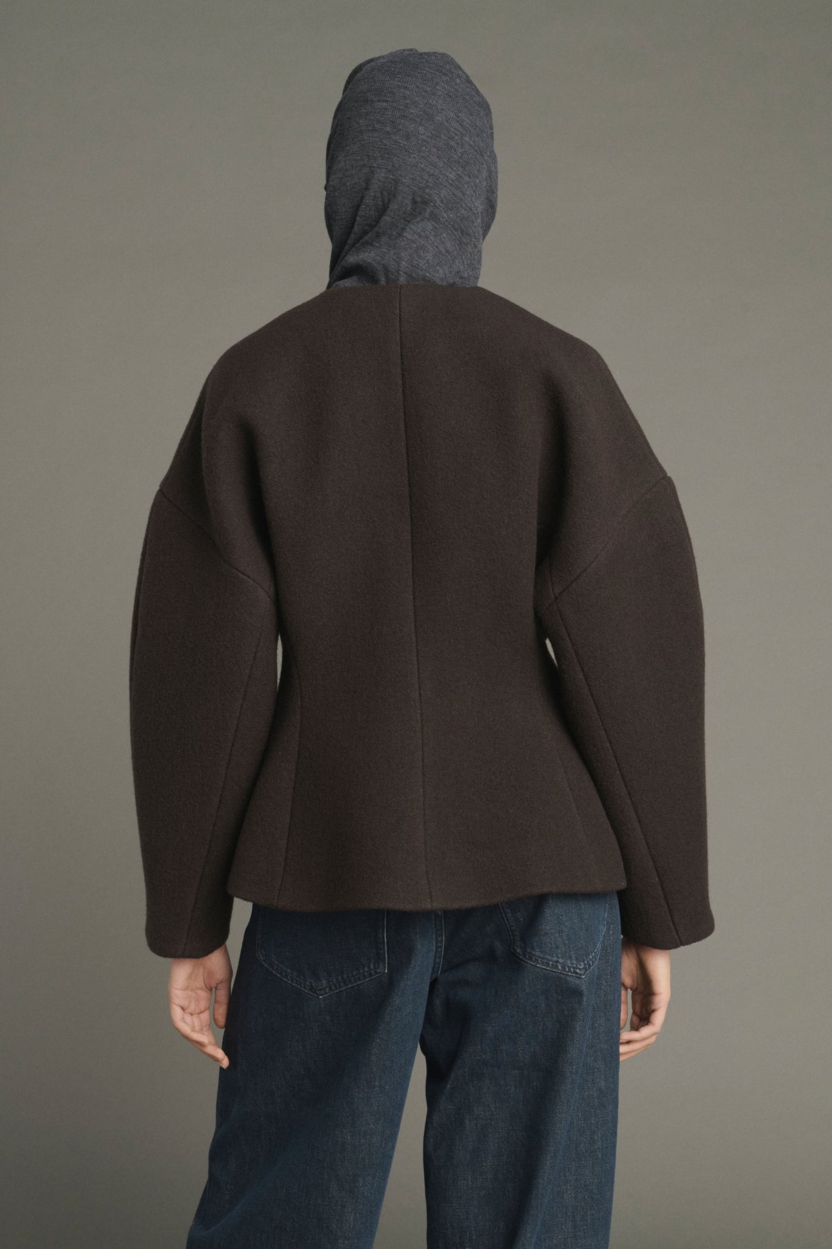Veste France - Vert Ébène - Coton - Femme vue 4