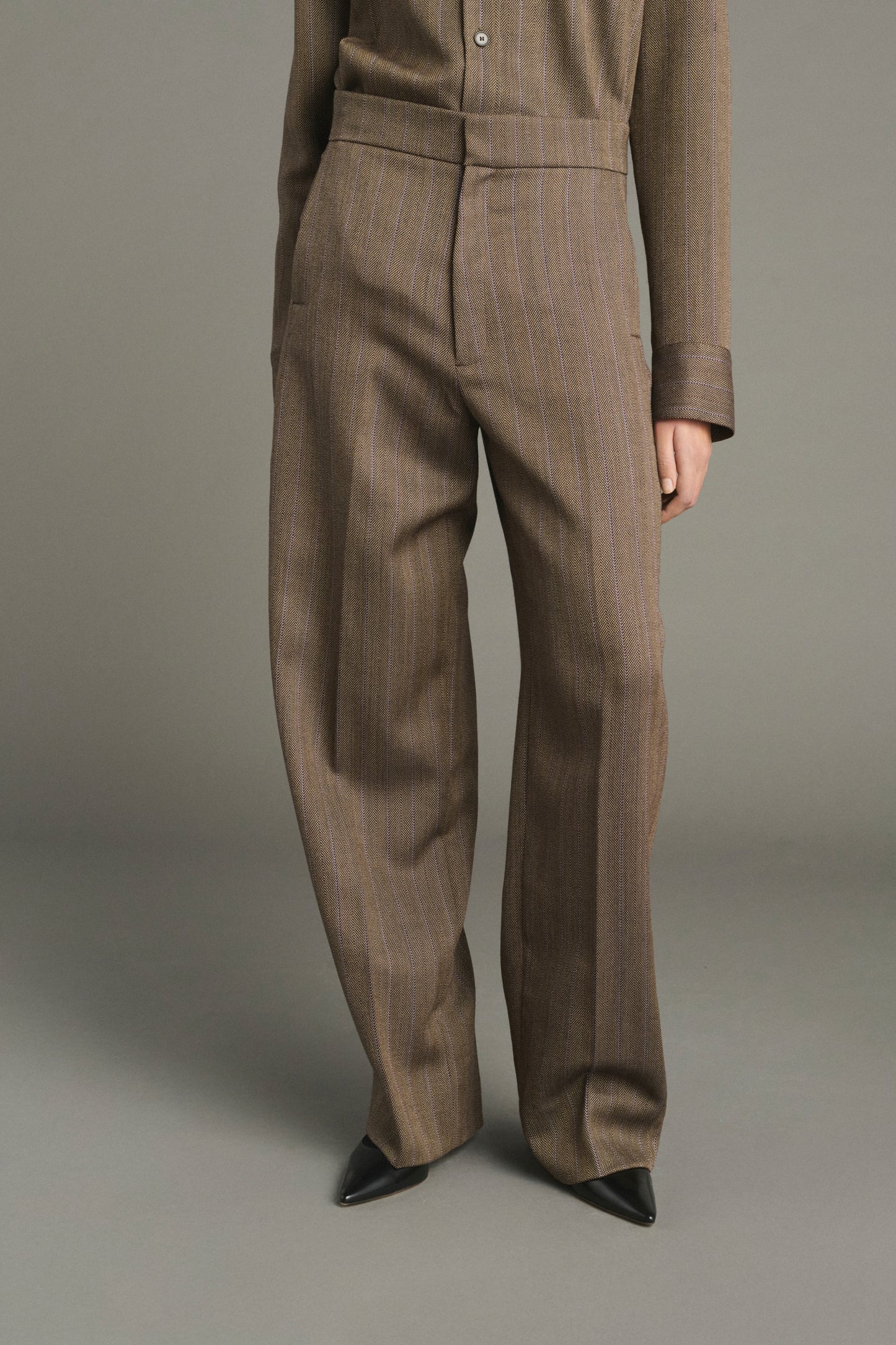 Jocelyn trousers - Brown/Parma - Wool - Women