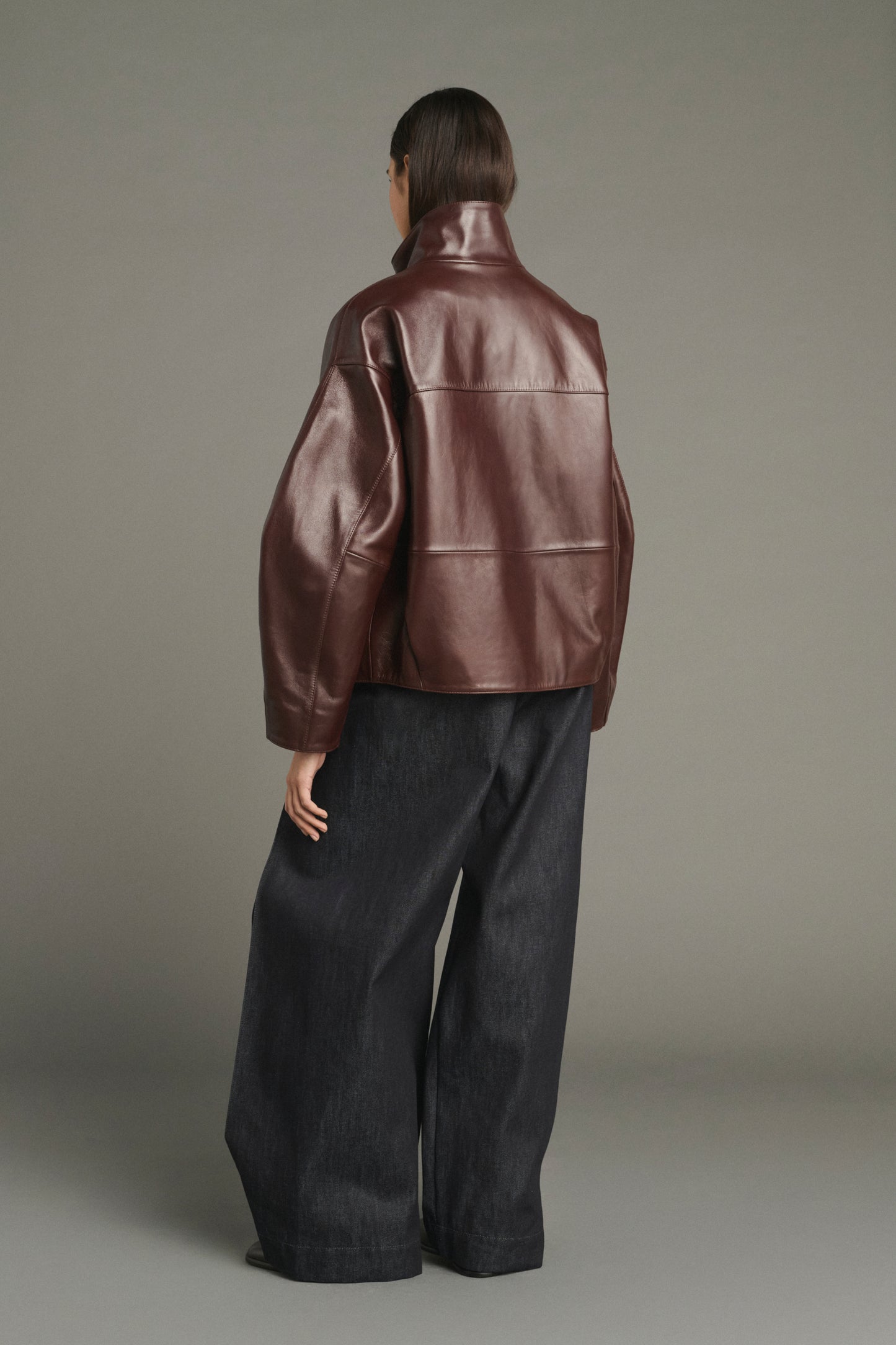 Jacke Gamma - Bordeaux - Leder - Damen