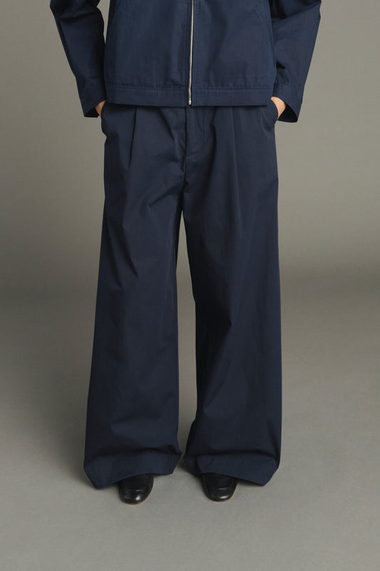 Pantalon Hugues - Navy - Coton - Femme