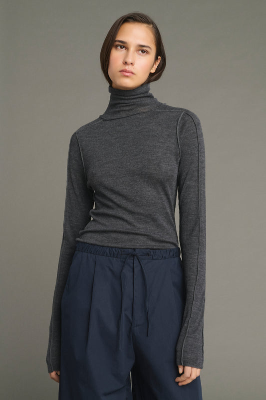 T-shirt Lois - Grigio Antracite - Lana - Donna