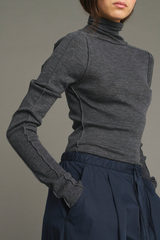 T-shirt Lois - Grigio Antracite - Lana - Donna
