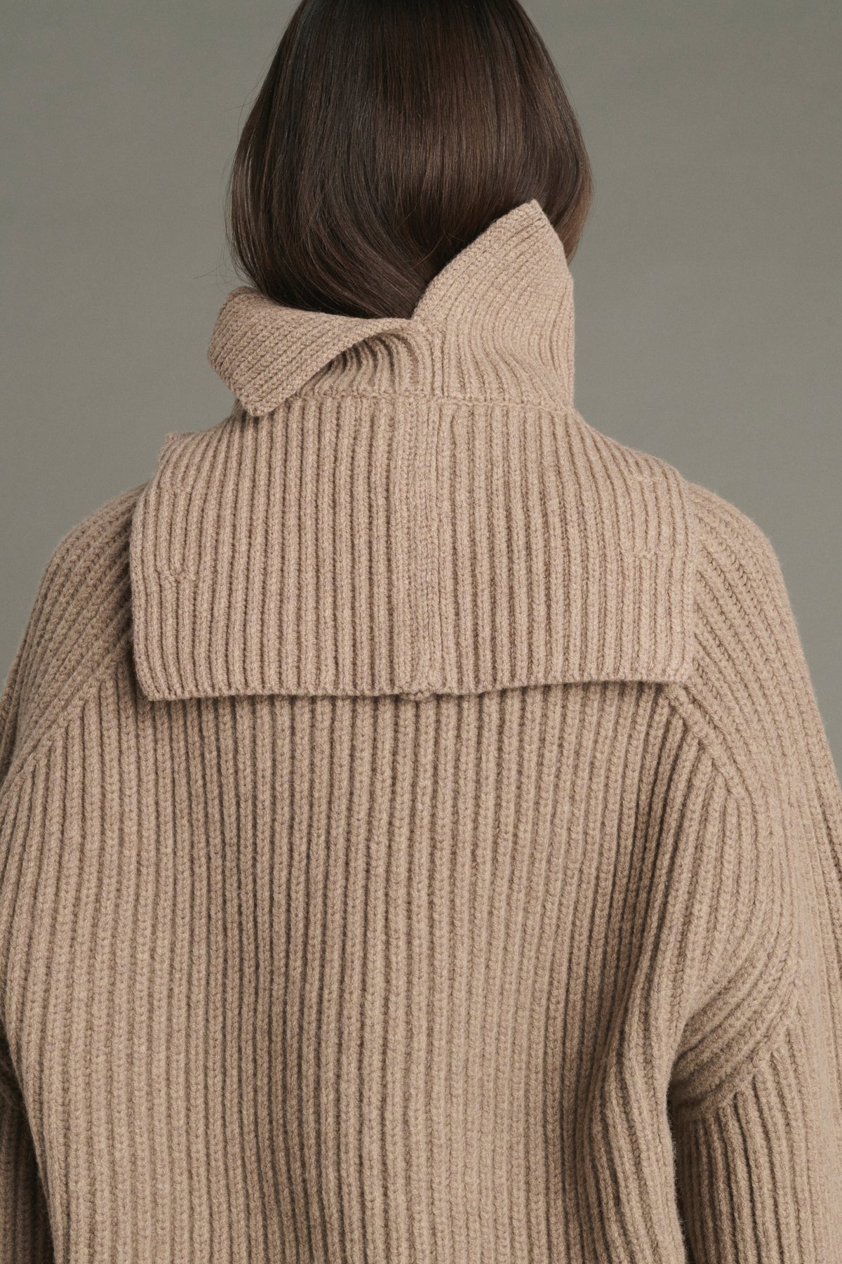 Colletto Gad - Beige Chiné - Lana Merino - Donna
