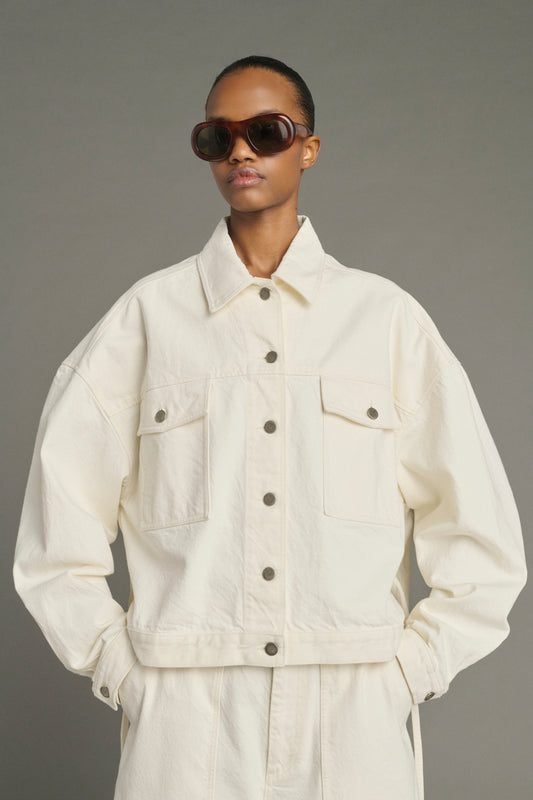 Veste Lys - Écru - Coton - Femme
