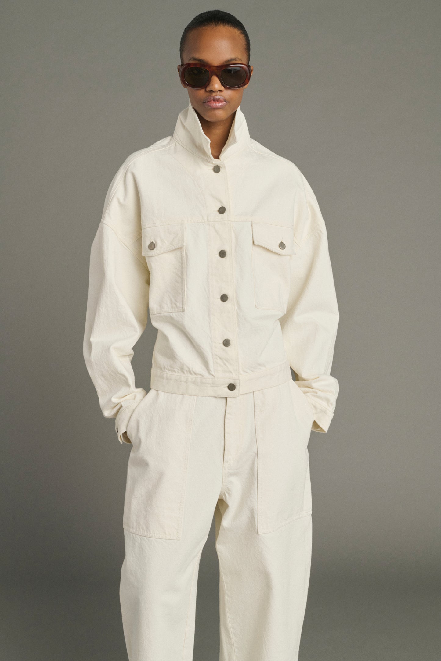 Giacca Lys - Ecru - Cotone - Donna