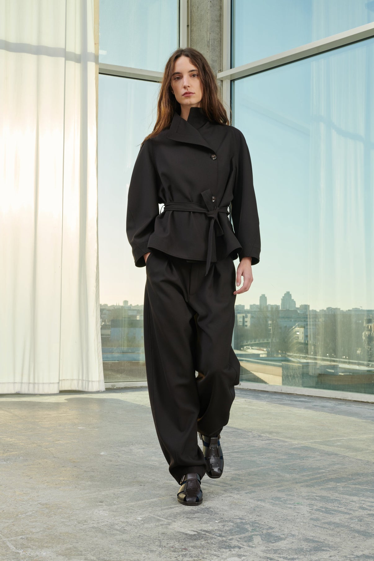 VESTE THEIA NOIRE vue 1