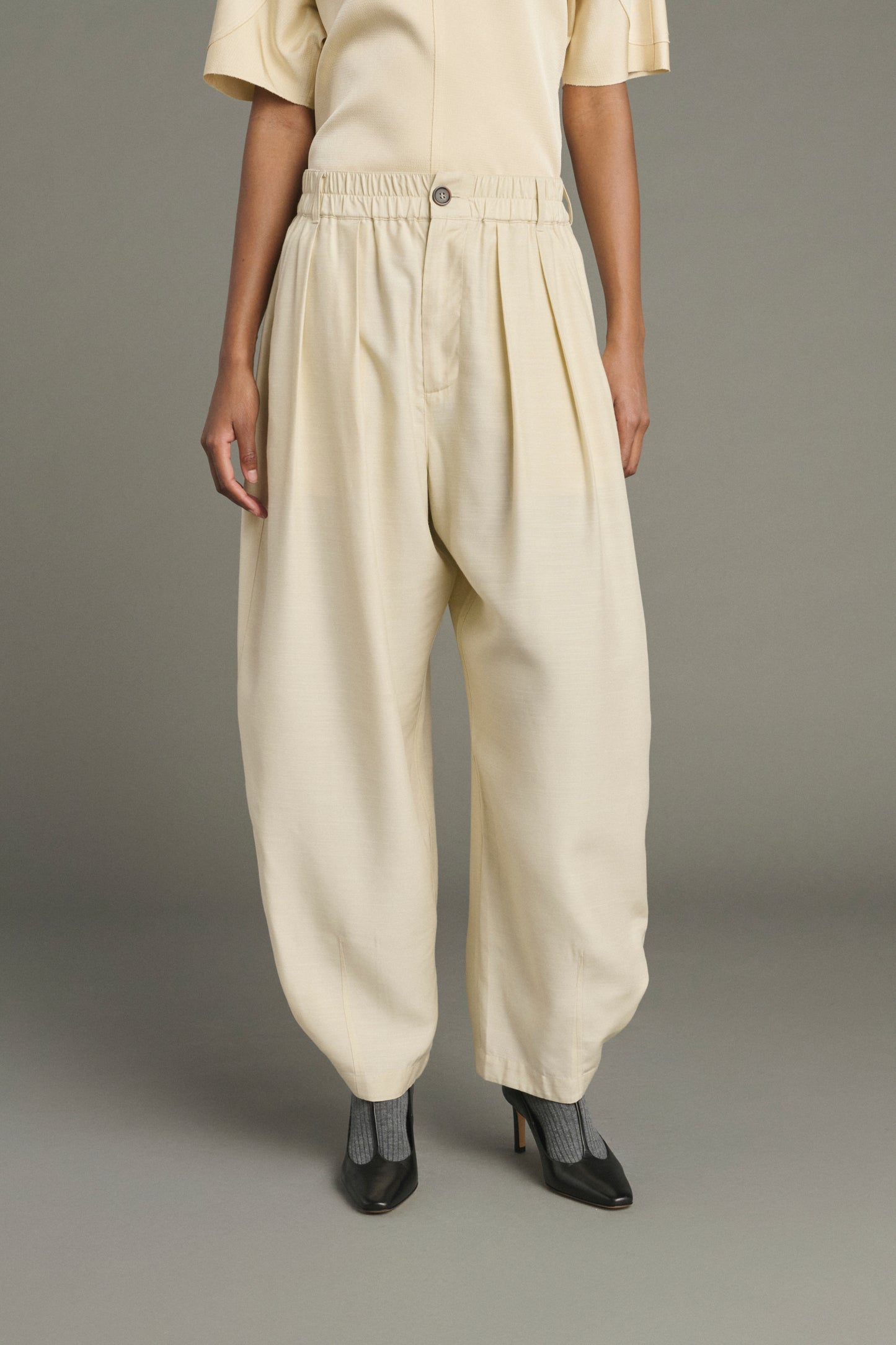 Pantaloni Vernon - Écru - Donna