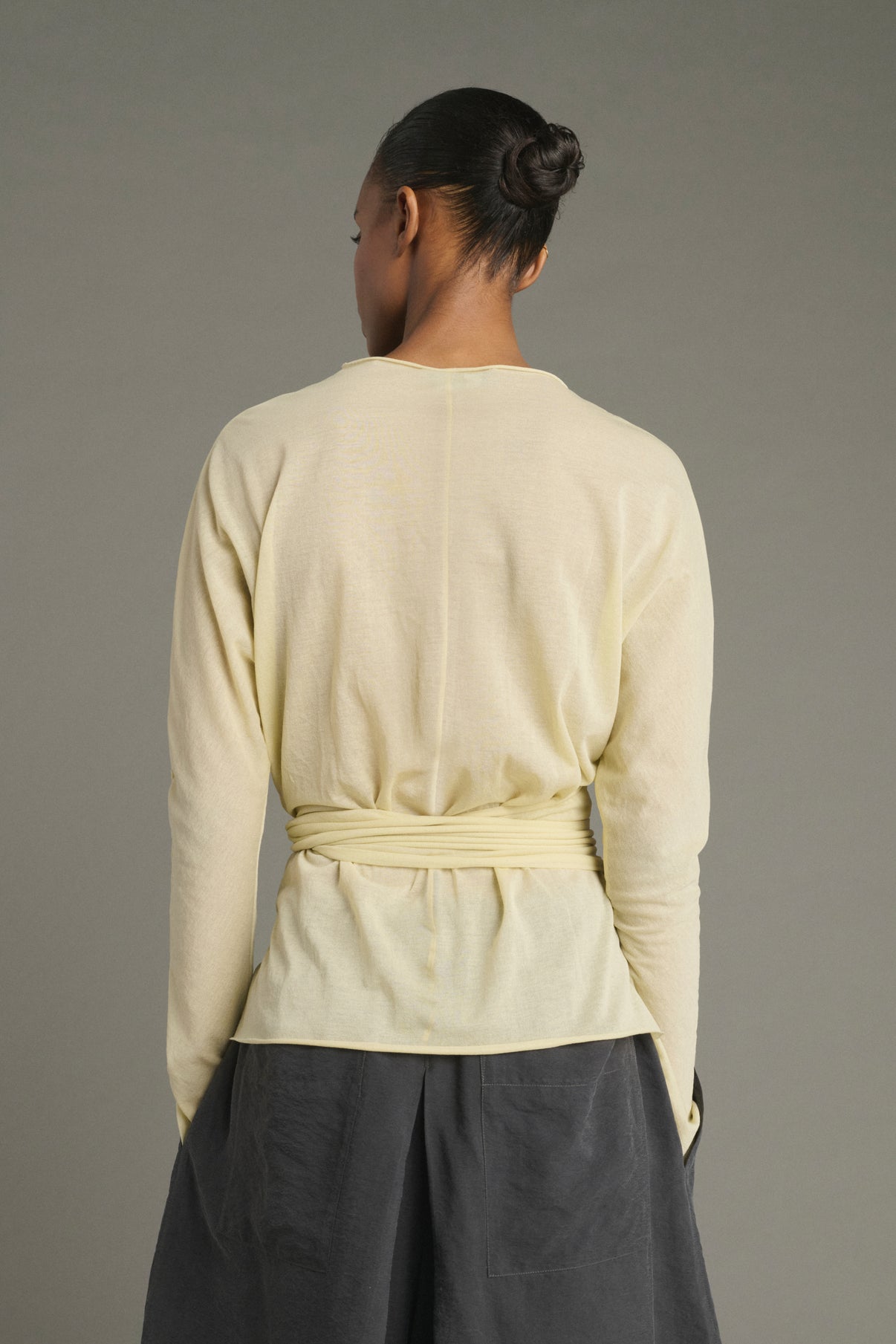 T-shirt Luth - Giallo Pallido - Cotone - Donna vue 4