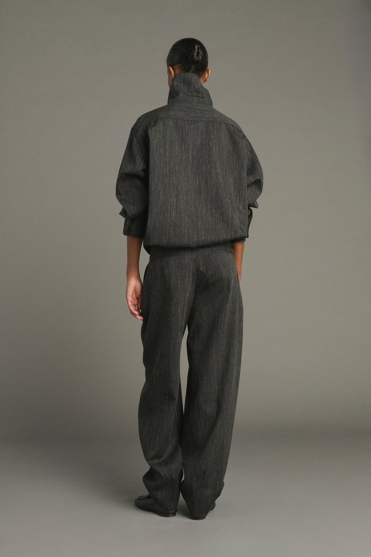 Pantalon Baptiste - Gris Anthracite - Laine - Femme vue 2