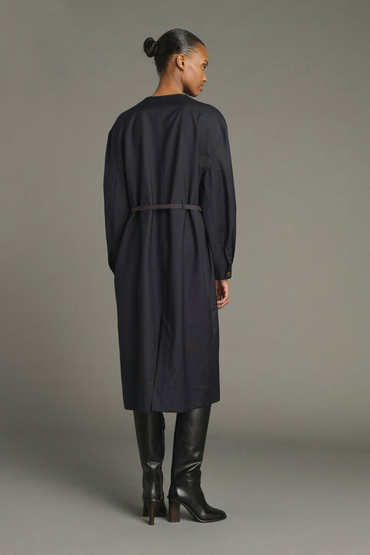 Kleid Helie – Blau/Navy – Wolle – Damen