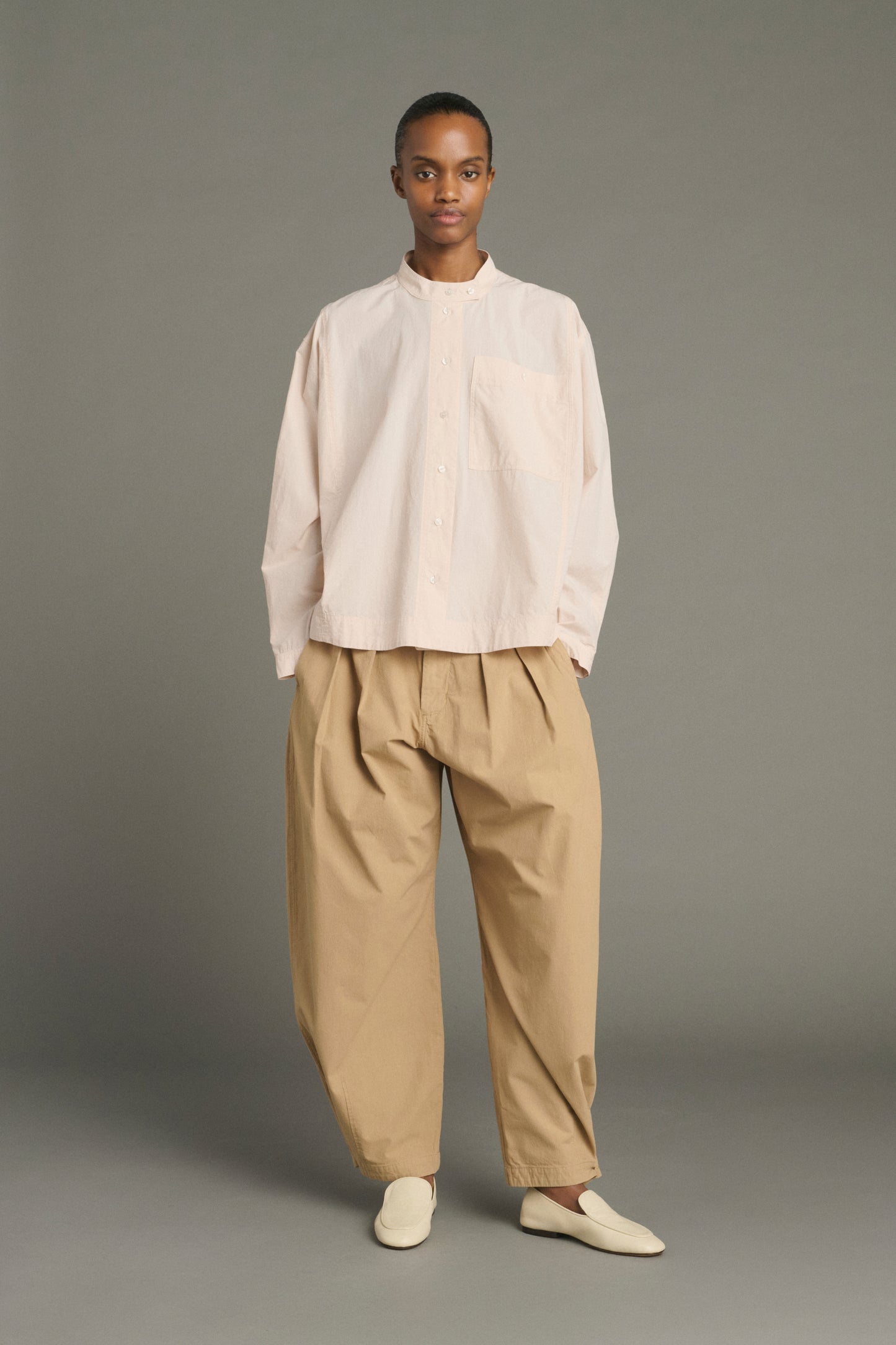 Hemd Chypre – Pudrig-Beige – Baumwolle – Damen