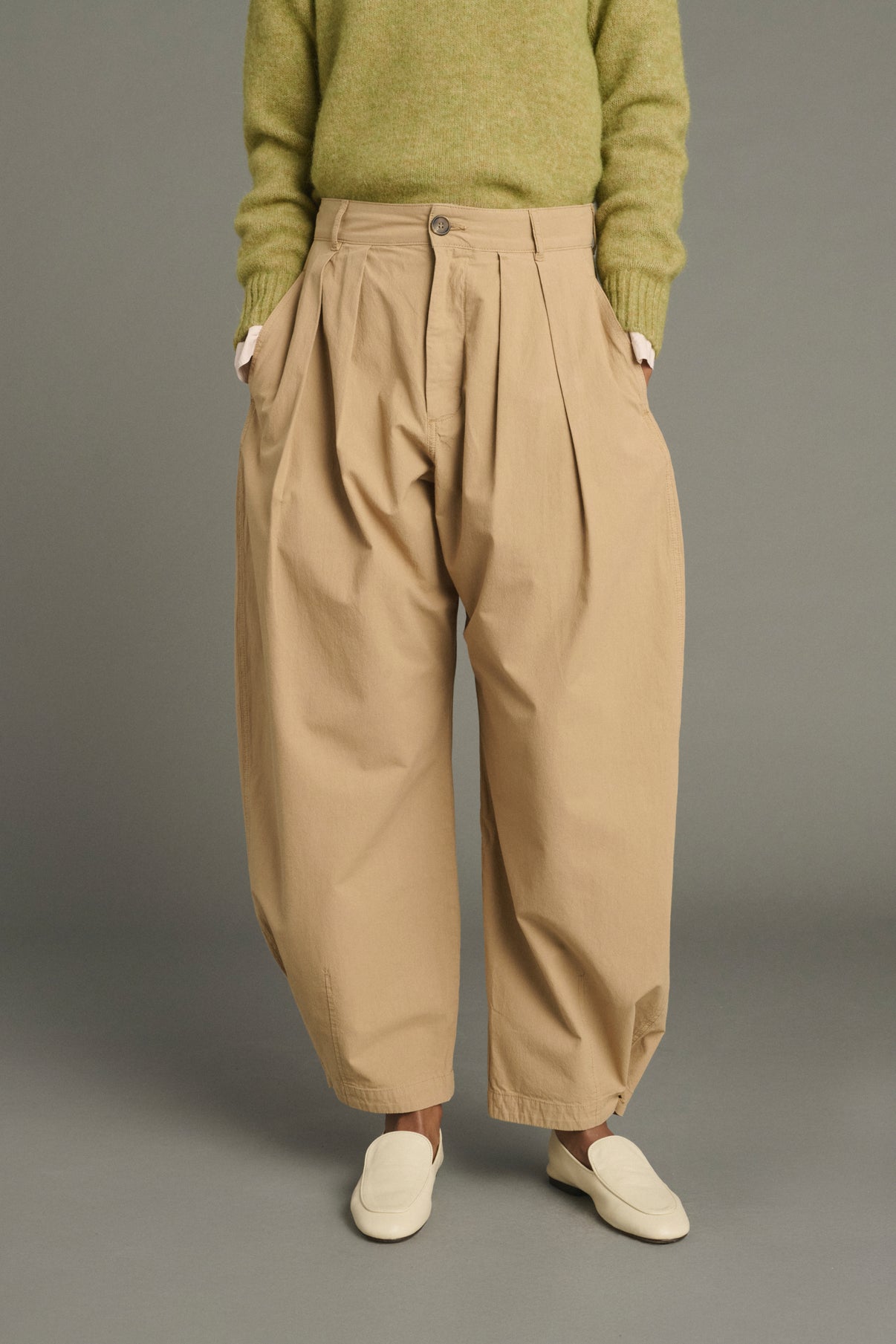 Pantalon Lambert - Beige - Coton - Femme vue 2