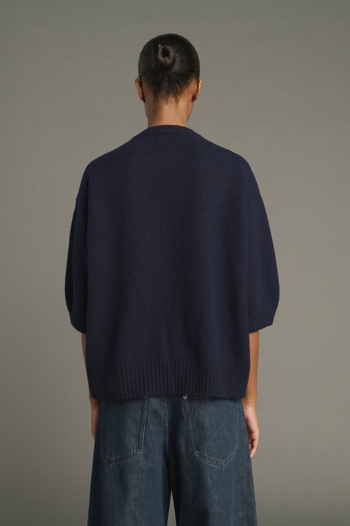 Pullover Lise – Navy – Merinowolle – Damen vue 4