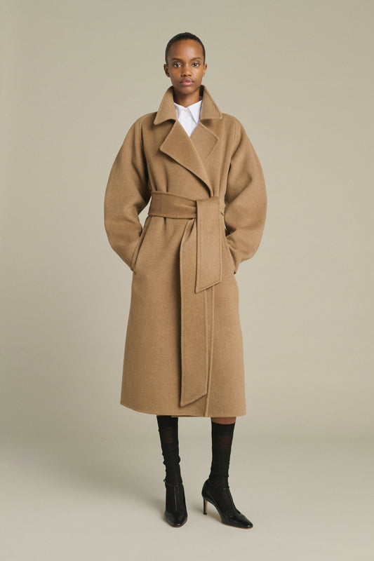 Cappotto Harvard - Cammello Chiné - Lana - Donna