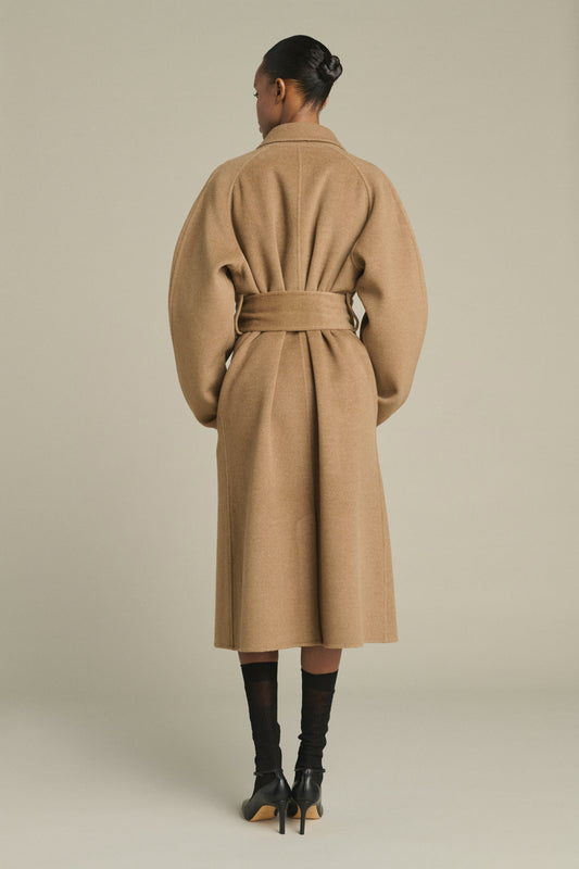 Cappotto Harvard - Cammello Chiné - Lana - Donna