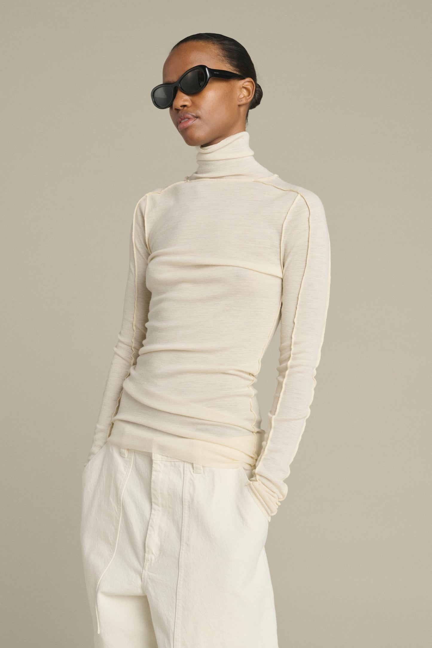 Tee-Shirt Lois - Écru - Laine - Femme