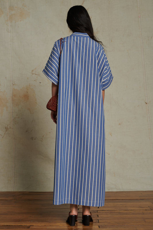 Robe Arcachon - Bleu/Blanc - Coton - Femme