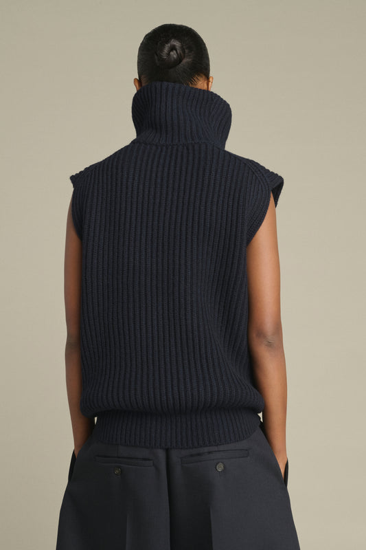 Jacke Kristen - Navy - Merinowolle - Damen